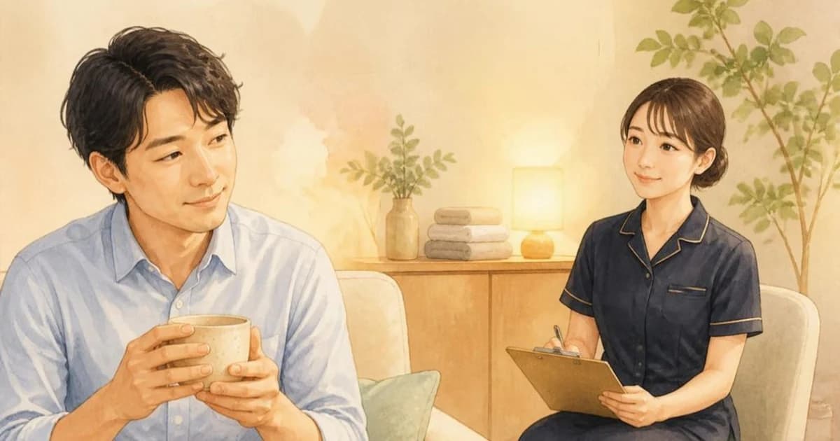 メンズエステで何を話せばいい?会話が苦手な人の過ごし方ガイド|話さなくても大丈夫