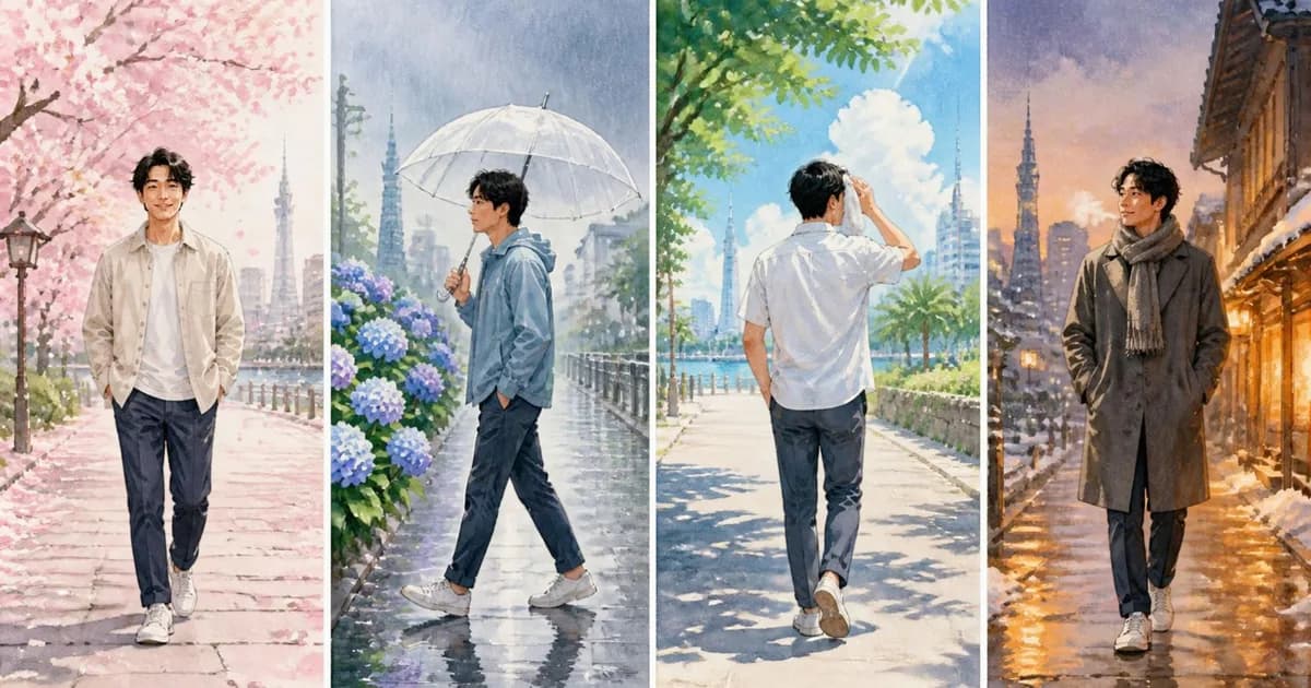 季節で変わるメンズエステの楽しみ方|夏の汗・冬の冷え・連休の混雑まで福岡の一年ガイド